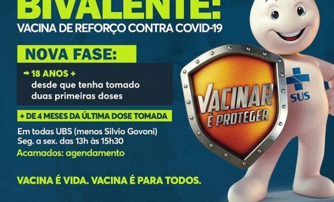 Nova fase de vacinação com Pfizer Bivalente começa hoje