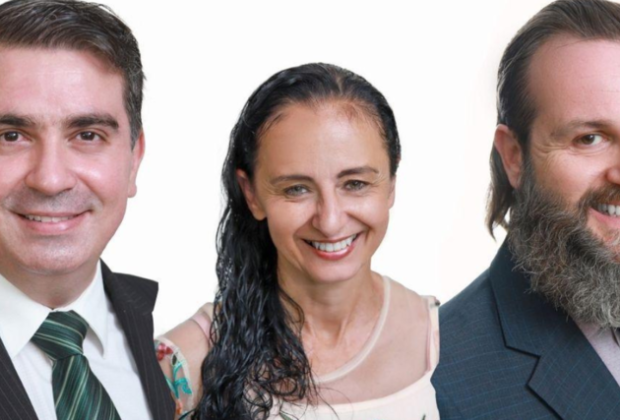 Thiago Cetroni, Tânia Barrilari e Fabricio Nogales