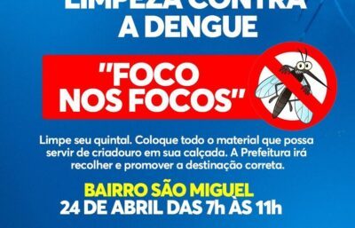 Monte Alto tem redução no número de casos de dengue em 2023