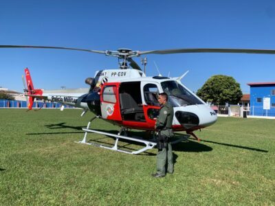 Operação Monte Alto: Helicóptero Águia frustra fuga de suspeitos e apreende moto com placa falsa