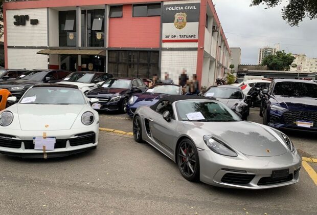 Polícia Civil de São Paulo apreende mais de 50 carros de luxo